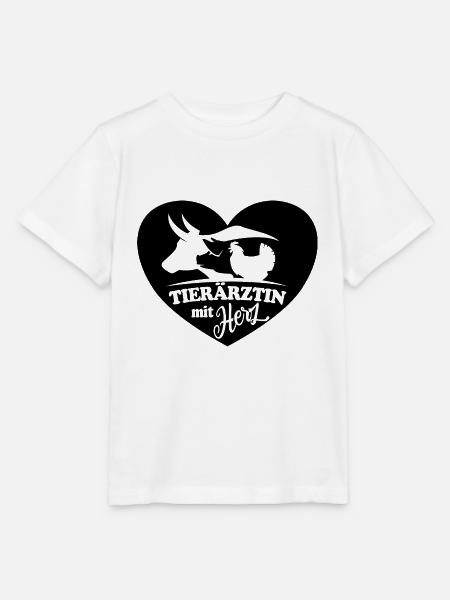 Tierärztin mit Herz - Stanley/Stella Kinder T-Shirt MINI CREATOR  - Weiß