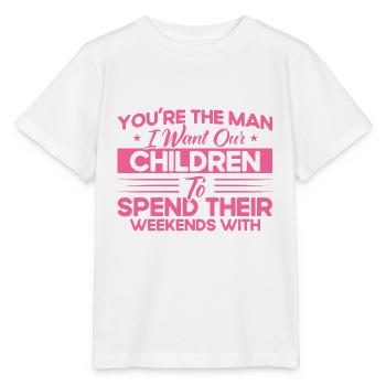 Scheidung Ex Partner Auflösung der Ehe Geschenk - Stanley/Stella Kinder T-Shirt MINI CREATOR  - Weiß - Vorne - Maike (125cm)