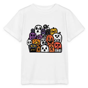 Halloween Party Figures - Stanley/Stella MINI CREATOR Kids’ T-Shirt - white - Front - Maike (125cm)