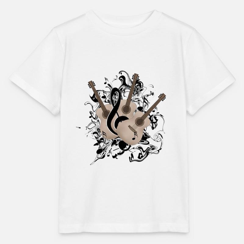 Gitarren Gitarre - Stanley/Stella Kinder T-Shirt MINI CREATOR  - Weiß