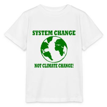 system change not climate change - T-shirt bio MINI CREATOR Stanley/Stella Enfant - blanc - Devant - Maike (125cm)