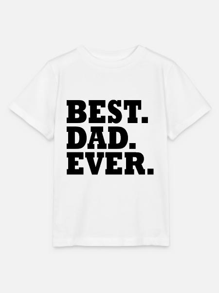 Best dad ever - Stanley/Stella Kinder T-Shirt MINI CREATOR - Weiß