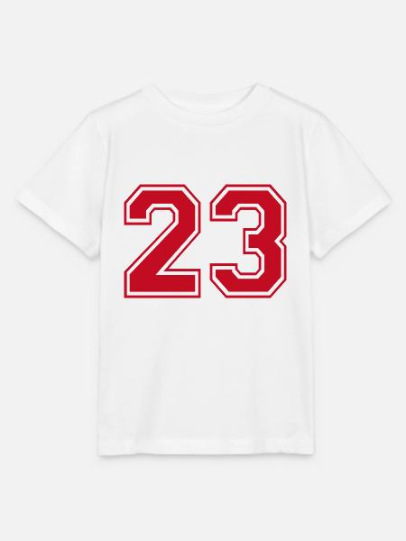 23 Spielernummer Dreiundzwanzig - Stanley/Stella Kinder T-Shirt MINI CREATOR  - Weiß