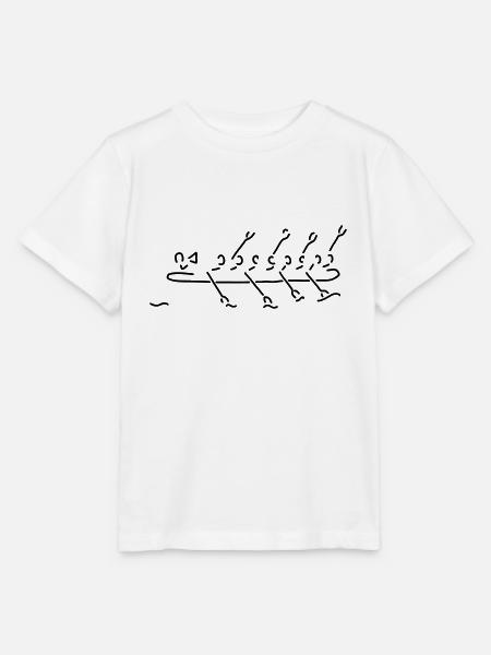 rudern achter - Stanley/Stella Kinder T-Shirt MINI CREATOR  - Weiß