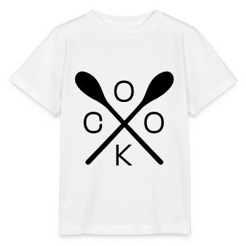 cuisinier - T-shirt bio MINI CREATOR Stanley/Stella Enfant - blanc - Devant - Maike (125cm)