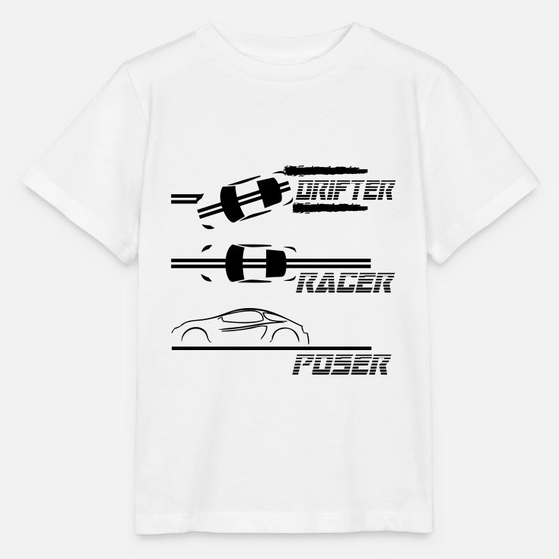 drifter racer poser - Stanley/Stella Kinder T-Shirt MINI CREATOR  - Weiß