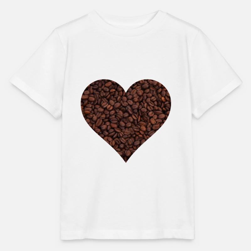 Kaffee Liebe - Stanley/Stella Kinder T-Shirt MINI CREATOR  - Weiß