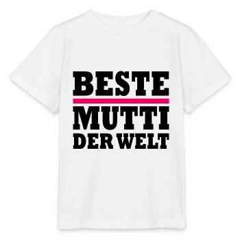 Beste mutti der welt - Stanley/Stella Kinder T-Shirt MINI CREATOR  - Weiß - Vorne - Maike (125cm)