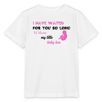 Je t'ai tant attendu PNK BLK - T-shirt bio MINI CREATOR Stanley/Stella Enfant - blanc - Devant - Maike (125cm)