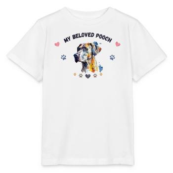 Mein Liebeshund GR2 BLK - Stanley/Stella Kinder T-Shirt MINI CREATOR  - Weiß - Vorne - Maike (125cm)
