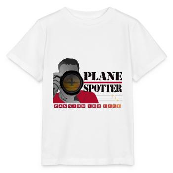 Plane Spotter - Passion for Life - White - Stanley/Stella MINI CREATOR Kids’ T-Shirt - white - Front - Maike (125cm)