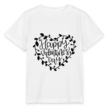 Happy Valentine s Day SVG Cut File - Stanley/Stella MINI CREATOR Kids’ T-Shirt - white - Front - Maike (125cm)