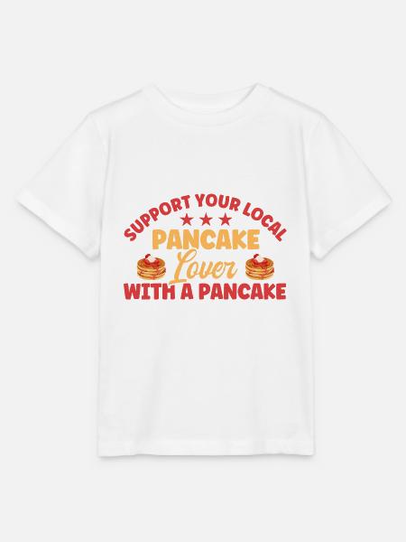 Fluffiger Flachkuchen Pfannkuchen Liebhaber Pfannk - Stanley/Stella Kinder T-Shirt MINI CREATOR - Weiß
