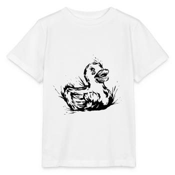 Canard en plastique - T-shirt bio MINI CREATOR Stanley/Stella Enfant - blanc - Devant - Maike (125cm)
