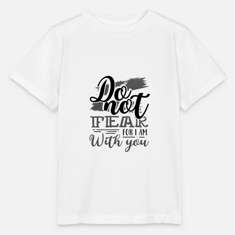 Don chrétien Ne craignez pas que je sois avec vous - T-shirt bio MINI CREATOR Stanley/Stella Enfant - blanc
