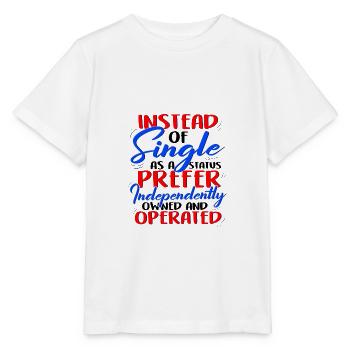 Anstelle von Single Independent Owned und - Stanley/Stella Kinder T-Shirt MINI CREATOR  - Weiß - Vorne - Maike (125cm)