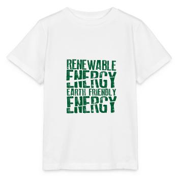 Renewable Energy Earth Friendly Energy - Stanley/Stella MINI CREATOR Kids’ T-Shirt - white - Front - Maike (125cm)