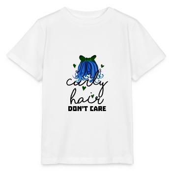 Les cheveux bouclés ne se soucient pas des cadeaux de fille aux cheveux bouclés - T-shirt bio MINI CREATOR Stanley/Stella Enfant - blanc - Devant - Maike (125cm)
