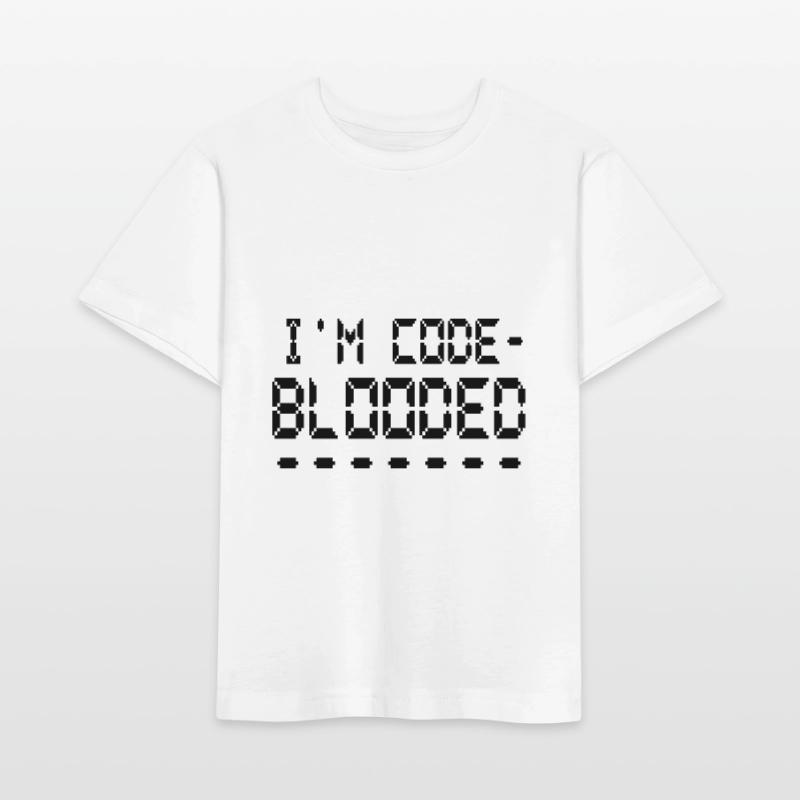 Computerprogrammierung Ich bin Code Blooded Programmierer Stanley/Stella Kinder T-Shirt MINI CREATOR 