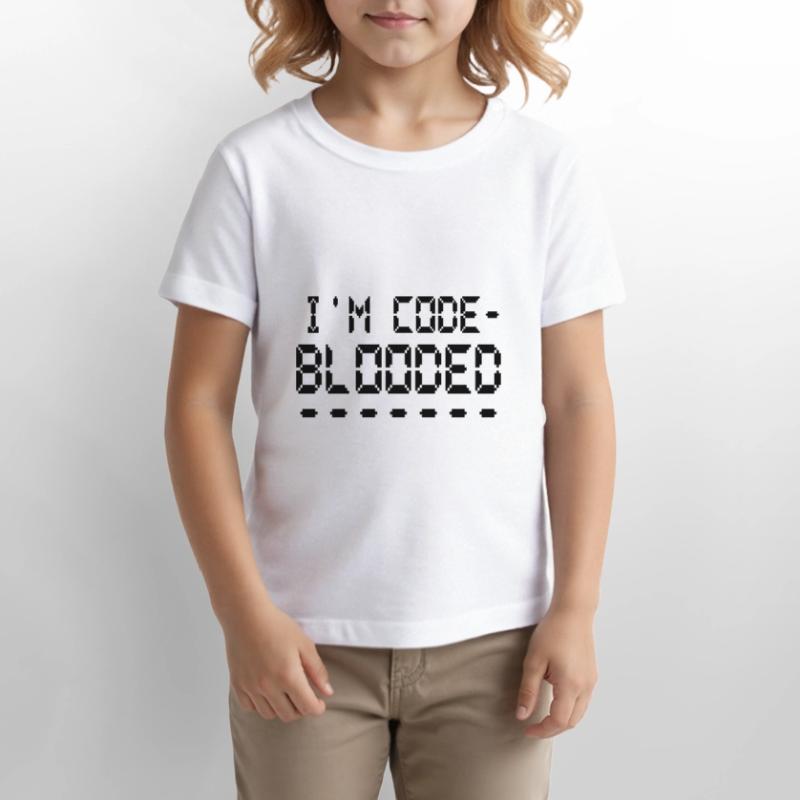 Computerprogrammierung Ich bin Code Blooded Programmierer Stanley/Stella Kinder T-Shirt MINI CREATOR 