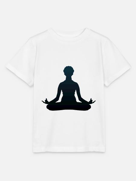 Yoga Haltung 1509 o - Stanley/Stella Kinder T-Shirt MINI CREATOR - Weiß