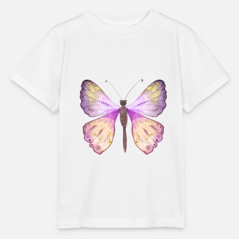 Schmetterling Frühling - Stanley/Stella Kinder T-Shirt MINI CREATOR  - Weiß
