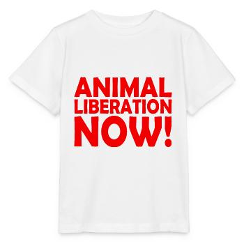 Animal liberation - T-shirt bio MINI CREATOR Stanley/Stella Enfant - blanc - Devant - Maike (125cm)
