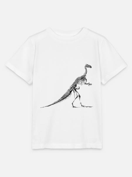 Dinosaurier Skelett Iguanodon - Stanley/Stella Kinder T-Shirt MINI CREATOR  - Weiß