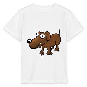 Hund - Stanley/Stella Kinder T-Shirt MINI CREATOR  - Weiß - Vorne - Maike (125cm)