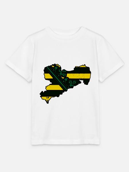 Sachsen Flagge - Stanley/Stella Kinder T-Shirt MINI CREATOR - Weiß