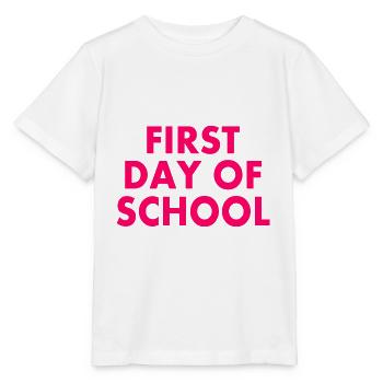 First day of school - Stanley/Stella MINI CREATOR Kids’ T-Shirt - white - Front - Maike (125cm)