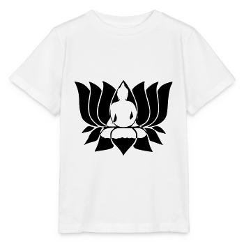 lotus de Bouddha - T-shirt bio MINI CREATOR Stanley/Stella Enfant - blanc - Devant - Maike (125cm)