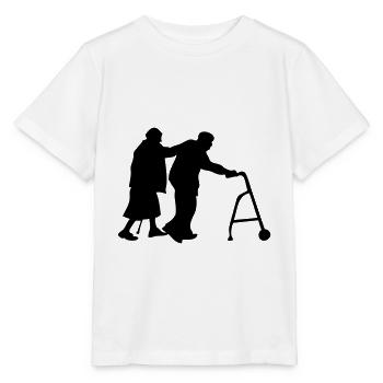 Opa Oma walker - Stanley/Stella Kinder T-Shirt MINI CREATOR  - Weiß - Vorne - Maike (125cm)