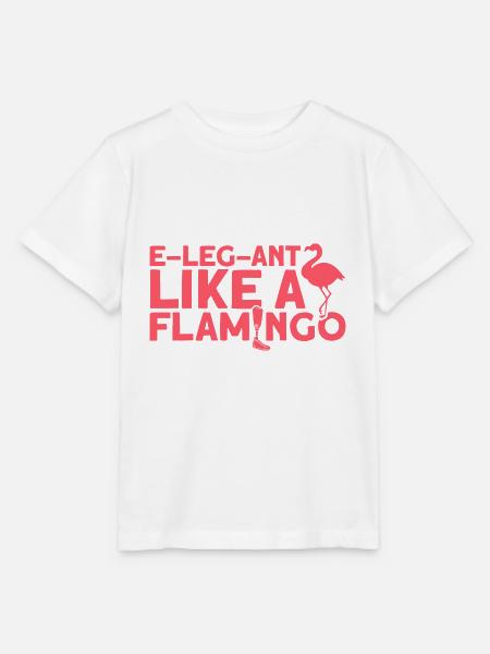 Wie ein Flamingo Amputierte Geschenk - Stanley/Stella Kinder T-Shirt MINI CREATOR  - Weiß