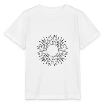 Sun hippie black - Stanley/Stella MINI CREATOR Kids’ T-Shirt - white - Front - Maike (125cm)