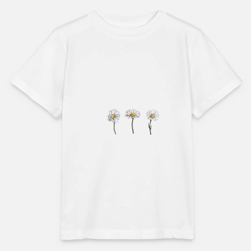 3 daisy - Stanley/Stella Kinder T-Shirt MINI CREATOR  - Weiß