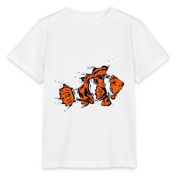 Clownfisch - Stanley/Stella Kinder T-Shirt MINI CREATOR  - Weiß - Vorne - Maike (125cm)