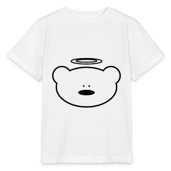 Lustiger Teddybär mit Heiligenschein - Stanley/Stella Kinder T-Shirt MINI CREATOR  - Weiß - Vorne - Maike (125cm)
