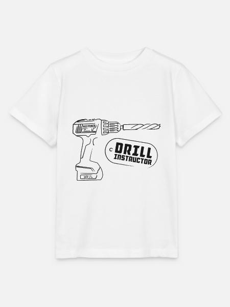 Drill Instructor - Tischler und Handwerker Design - Stanley/Stella Kinder T-Shirt MINI CREATOR  - Weiß