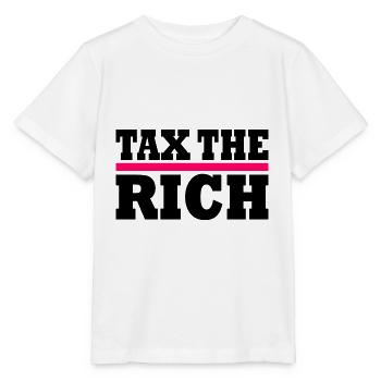 Tax the rich - Stanley/Stella MINI CREATOR Kids’ T-Shirt - white - Front - Maike (125cm)