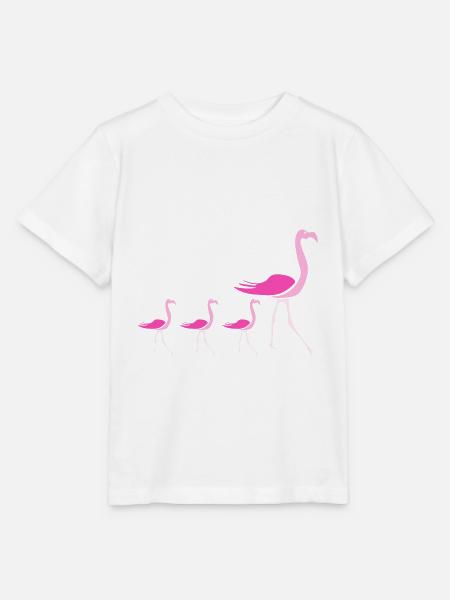 Flamingos Flamingo - Stanley/Stella Kinder T-Shirt MINI CREATOR - Weiß