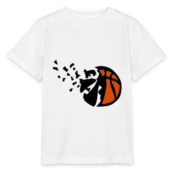 Explosion basketball Destrukturierungsmittel - Stanley/Stella Kinder T-Shirt MINI CREATOR  - Weiß - Vorne - Maike (125cm)