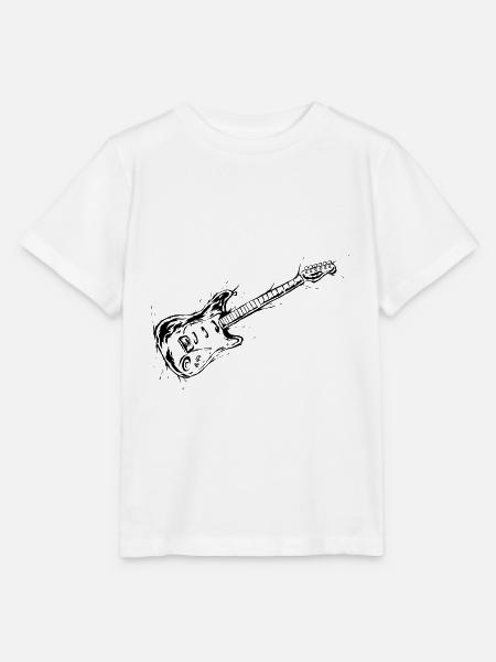 E-Gitarre - Stanley/Stella Kinder T-Shirt MINI CREATOR - Weiß