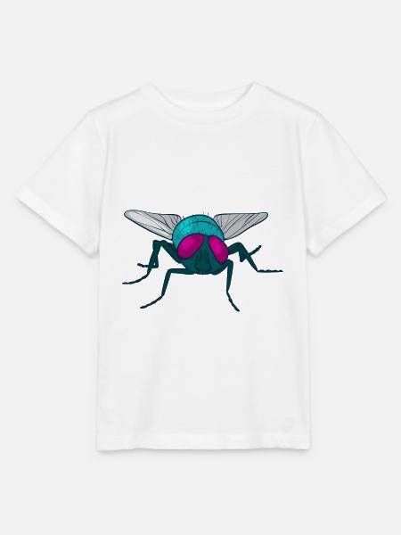 Fliege Stubenfliege Insekt Muscidae - Stanley/Stella Kinder T-Shirt MINI CREATOR  - Weiß