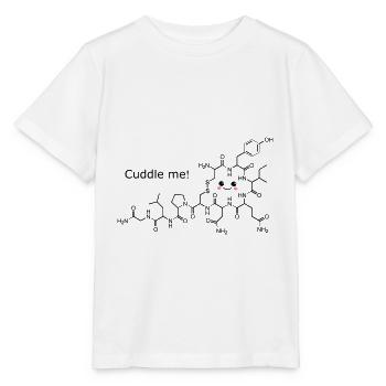 Oxytocin - Cuddle me - Black - Stanley/Stella Kinder T-Shirt MINI CREATOR  - Weiß - Vorne - Maike (125cm)