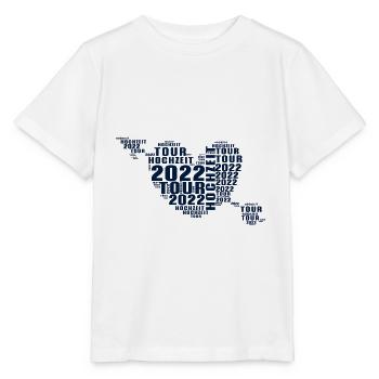 Hochzeit Tour 2022 Junggesellen T-Shirt Geschenk - Stanley/Stella Kinder T-Shirt MINI CREATOR  - Weiß - Vorne - Maike (125cm)