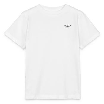Chat - Tangram - T-shirt bio MINI CREATOR Stanley/Stella Enfant - blanc - Devant - Maike (125cm)