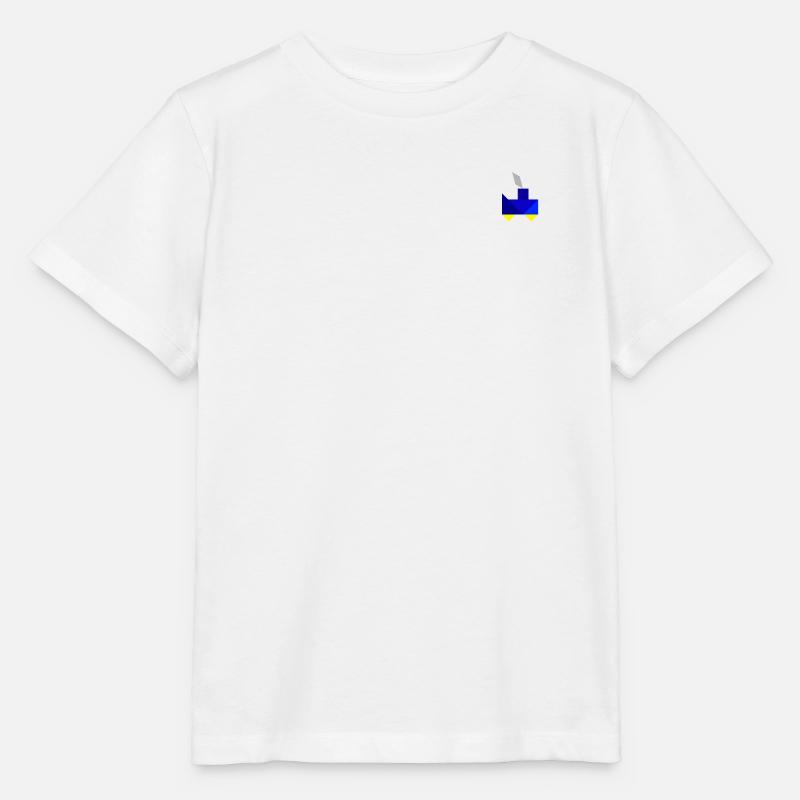 Train - Tangram - Stanley/Stella MINI CREATOR Kids’ T-Shirt - white