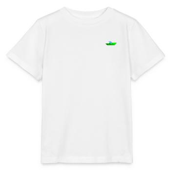 Rennboot - Tangram - Stanley/Stella Kinder T-Shirt MINI CREATOR  - Weiß - Vorne - Maike (125cm)