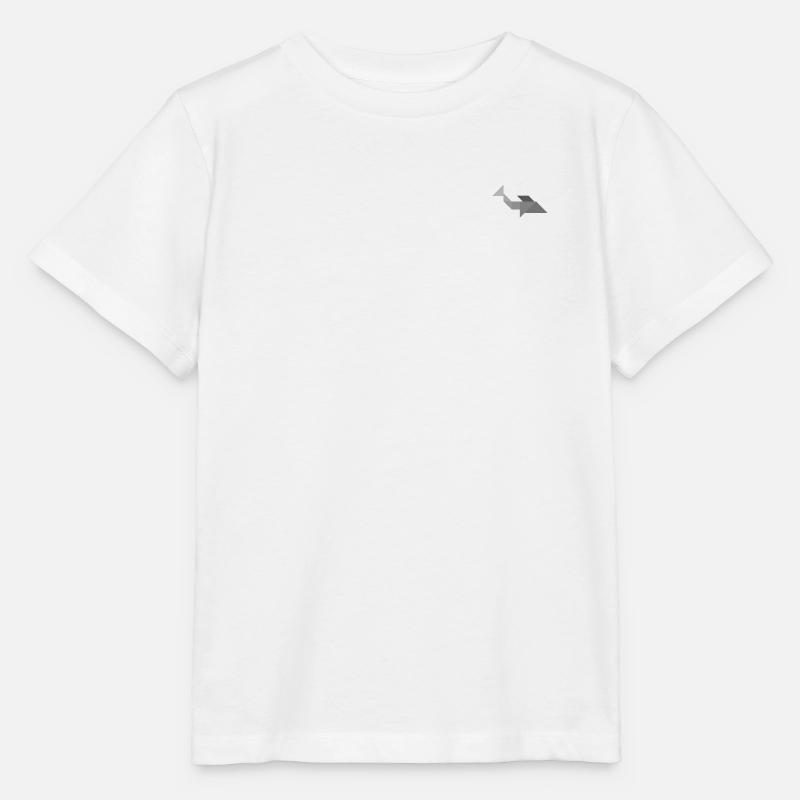 Requin - Tangram - T-shirt bio MINI CREATOR Stanley/Stella Enfant - blanc